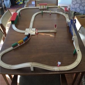 Children’s Wooden train set